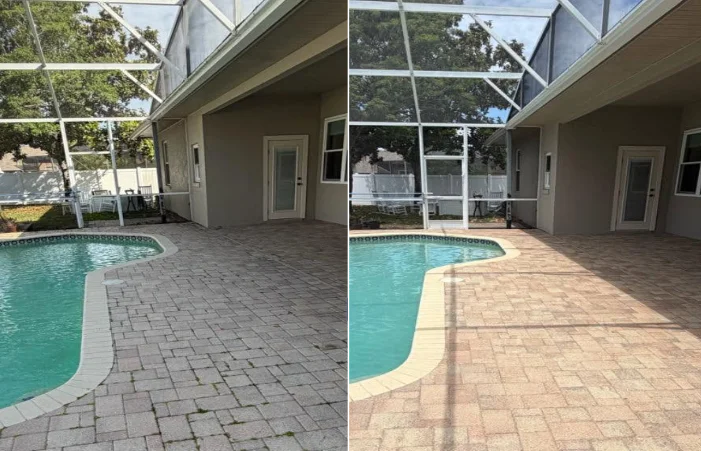 pool deck & screen enclosure cleaning 2